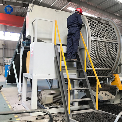 廃棄タイヤリサイクル工場 ゴム粉砕機 タイヤ磨き機
