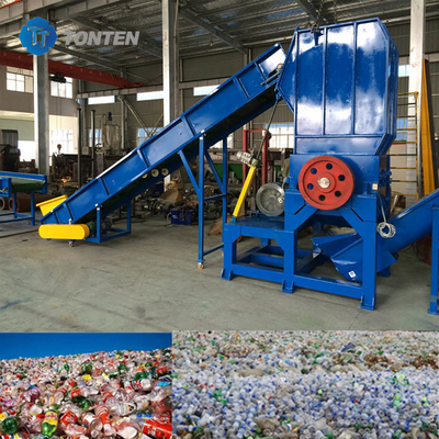 廃棄物プラスチックリサイクルクラッシャーライン PETボトルリサイクル工場