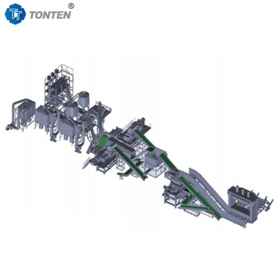 全タイヤ粉砕機 リサイクルプラント ゴム粉末生産機械