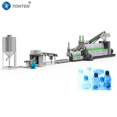 プラスチックリサイクルホット洗浄ライン PETボトル破砕リサイクルプラント