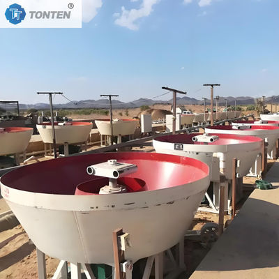 金鉱粉砕機 銀亜鉛重力選鉱機 湿式パンミル